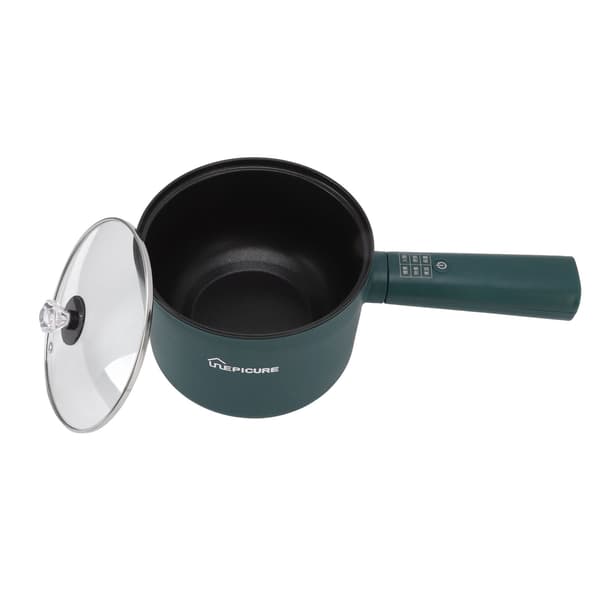 Grøn 1.8L Stor Kapacitet Non-Stick Multifunktionel Mini Elektrisk Gryde EU 220V