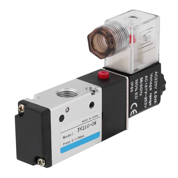 3-vägs 2-läges pneumatisk magnetventil G1 4 AC220V
