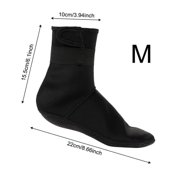 3mm Halkfria Termiska Dyksockor Slitstarka Gummi Vattensockor Dykutrustning
