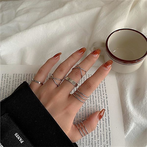Ringsæt Butterfly Fashion smykker B2528 236