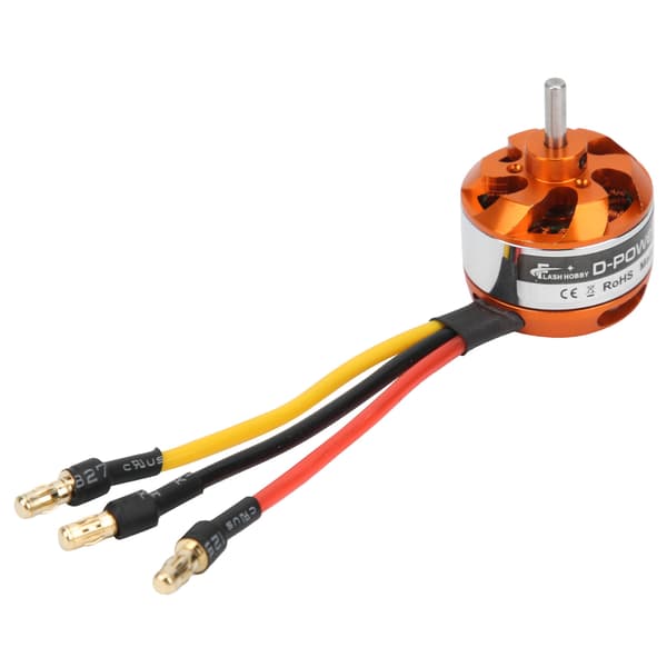 D2822 Borstlös motor med adapter RC-motorbyte för RC-flygplan med fast vinge (2600KV)