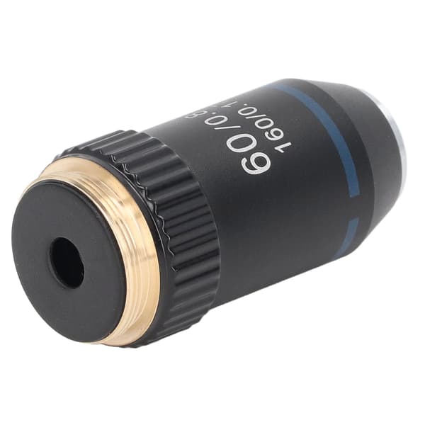 Akromatisk messing 60X mikroskoplins 20,2 mm til biologisk laboratorieinterface