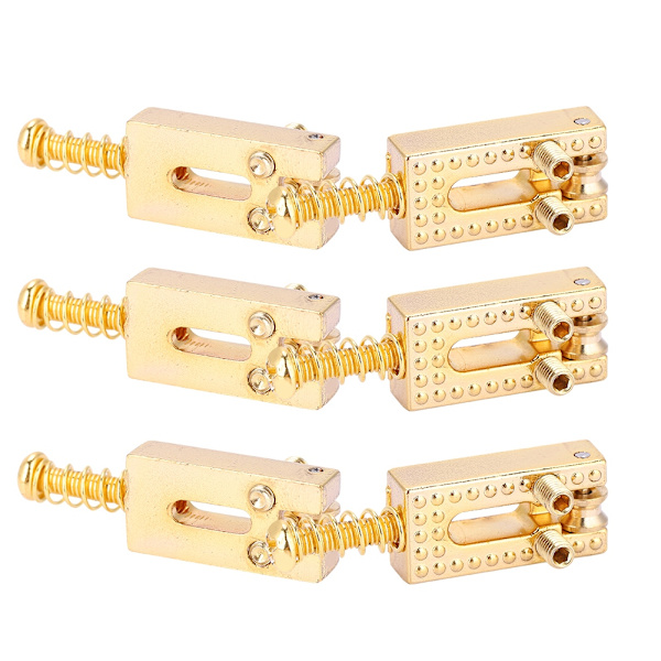 6 st Guld Gitarr Roller Stall Sadel Reparationsdelar