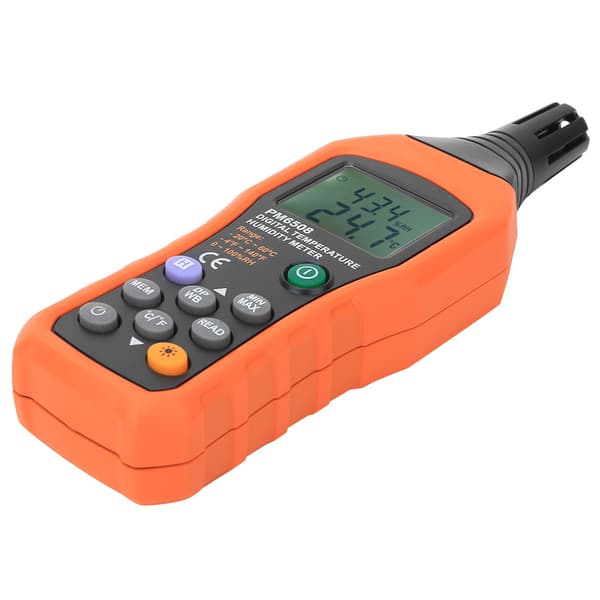 PeakMeter PM6508 Digital Hygrometer Termometer Fugtighed Temperaturmåler