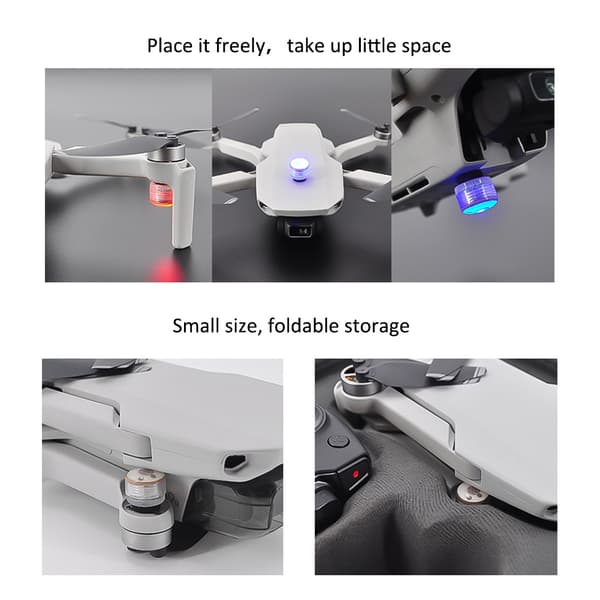 Mini LED-lys Natflyvningsalarmsignaler til Mavic Air 2 Drone Tilbehør