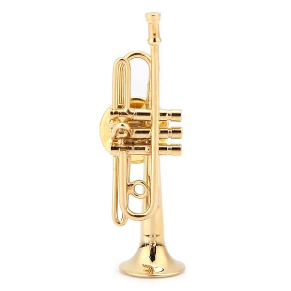 Form Brosch Kvinnor Klänning Klämma Musikinstrument Presentförpackning