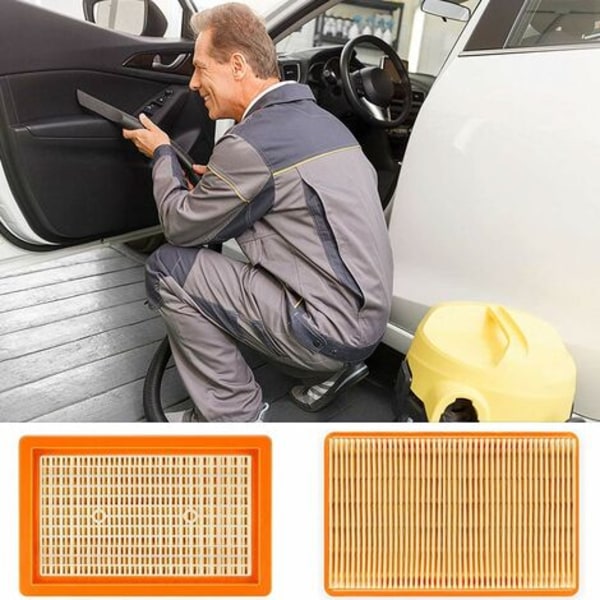 3-pack utbytes platt veckat filter, platt filter, vakuumfilter, MV4 MV5 MV6 WD4 WD5 WD6, WD4P WD5P WD6P, Wet Dry Vac