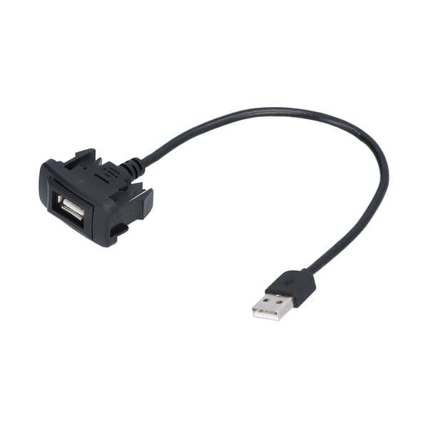 USB Billaddare Adapter Flexibel Förlängningskabel Instrumentbräda Infälld Montering