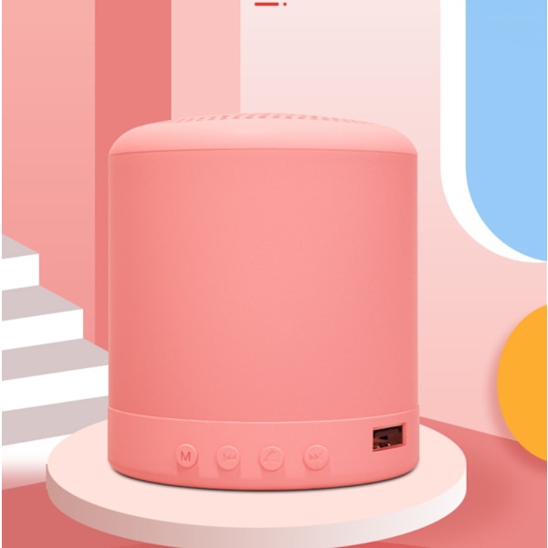 Värikäs Mini Bluetooth -kaiutin (Sakura Pink)