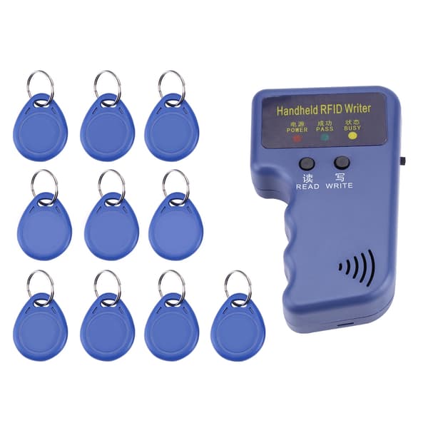Håndholdt RFID-duplikator med 10 ID-brikker