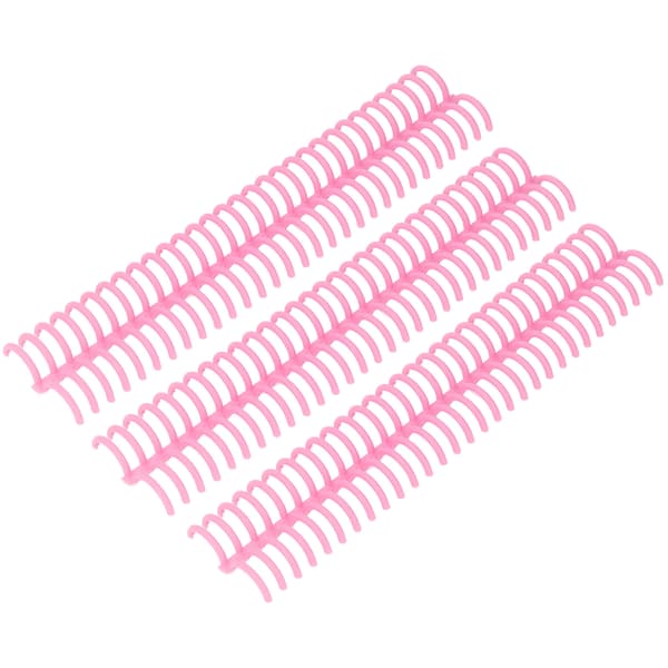 10 ark avtagbar bindningsrygg 30 hål 22 mm innerdiameter hållbara plastbindningsringar rosa