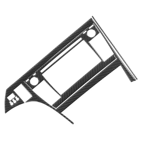 3 stk. Kulfiber GPS Navigation Panel Trim Cover Glansoverflade Passer til Prius 2012‑2015