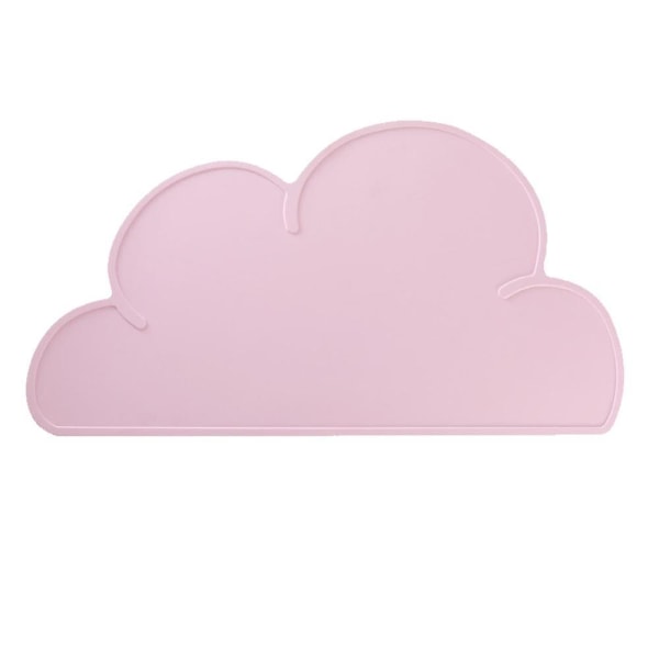Cloud Silikonmatta Spillsäker vattentät bordstablett för barn pink