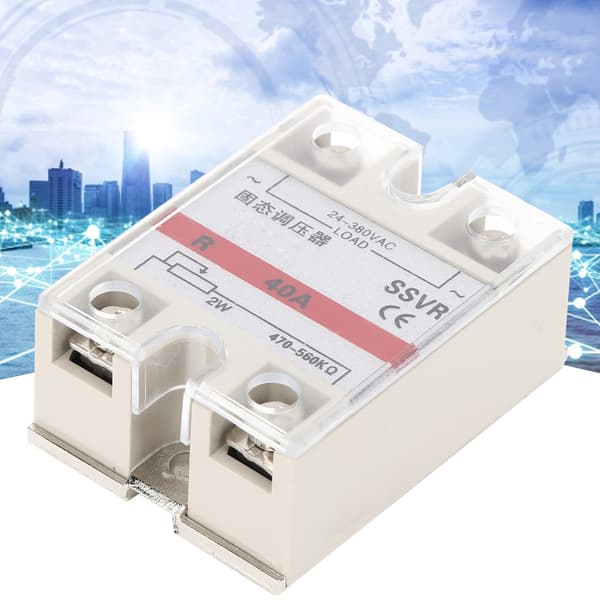 Enfaset Solid State Spændingsregulator Relæmodul Lavfrekvent SSVR-40A 24-380VAC