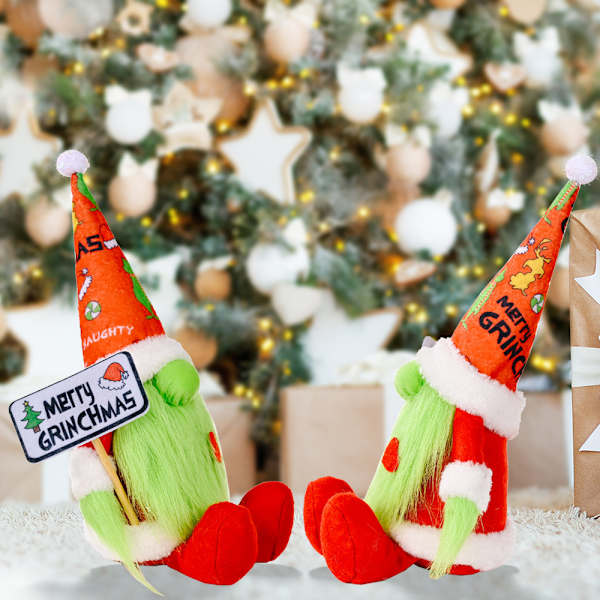 Grinch sittande docka (plakat docka)