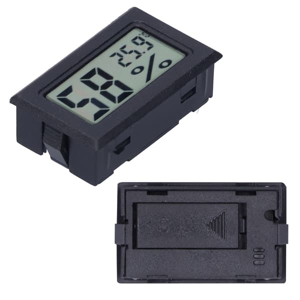 Digitalt Display ABS Indendørs Termometer til Smart Home FY11001 Sort