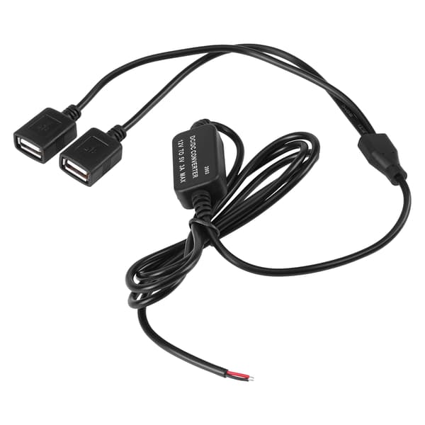 12V til 5V 3A Dobbelt USB Biloplader Adapter til GPS Smartphone