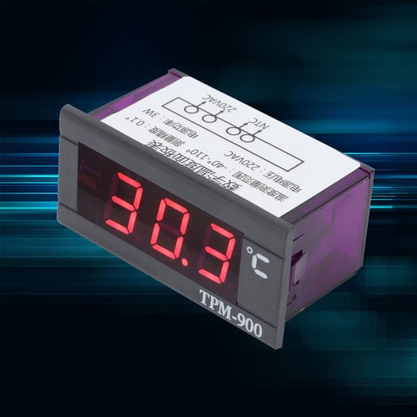 LCD digital temperaturpanelmåler -40℃ til +110℃