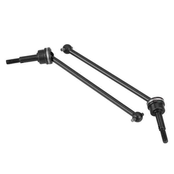 2 stk. Metal Forreste Bageste Universal Drivaksel til HIMOTO E10MTL E10MT E10BP 1/10 RC Bil (Sort)