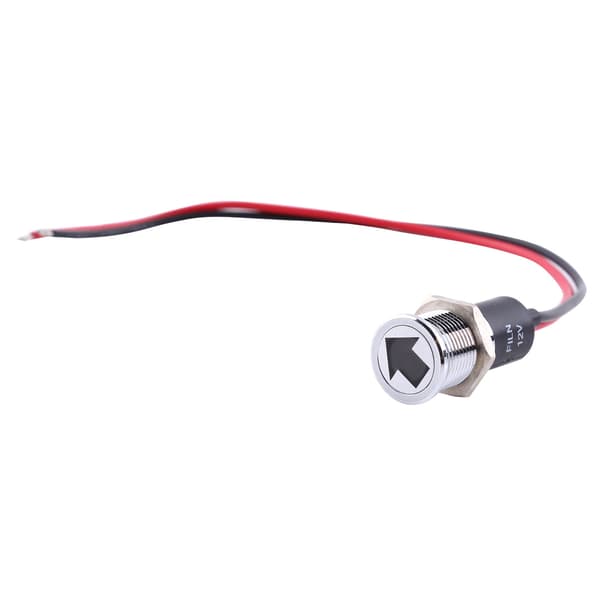 Röd Blå Grön 12V 14mm LED Instrumentpanel Varnings Blinkers Indikator