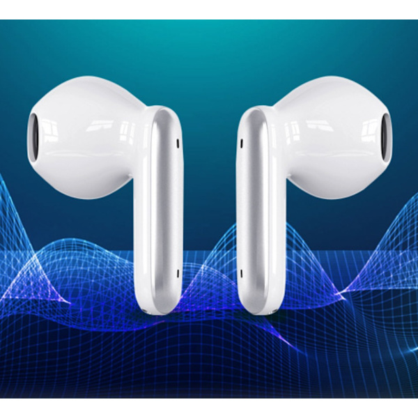 Half In-Ear Bluetooth -hörlurar (vita)