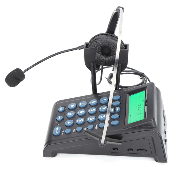 HT910 Fastnet Call Center Telefon med Støjreducerende Headset til Kontor og Hjem