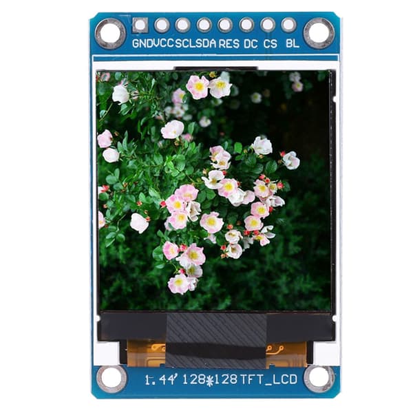 1,44 tuuman TFT LCD -näyttö 128RGB x 128 resoluutio Serial Peripheral Interface Arduinoon