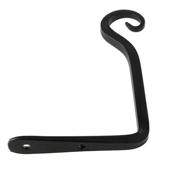 Växthållare Blomma Hänghållare Järn Väggkrok Blomma Hängande Vägghållare Krok För Hängande Planteringskärl Fågelholkar Lykta Vindspel Vägglampor 4pcs Black
