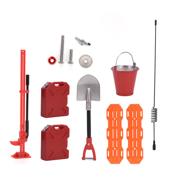 HSP 1 10 RC Bil Oljekanne Stativ Simulering Spade Dekorasjon Tilbehørssett