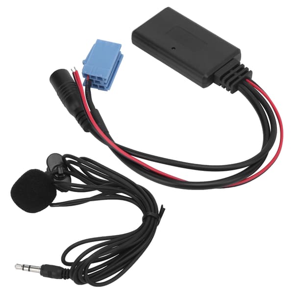 Bil Stereo Mikrofon Mini ISO 8Pin med Ledningsadapter Bluetooth 5.0 til Mobiltelefon Tablet MP3