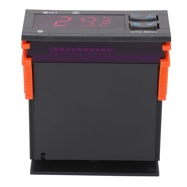 Digital temperaturregulator med dobbelt sensor, LED-display, termostat til køleskab, fryser, 220VAC