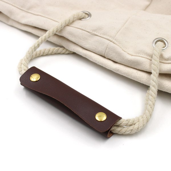 Strop-resistente læder puder Anti-kvæle design Brown 1 pcs