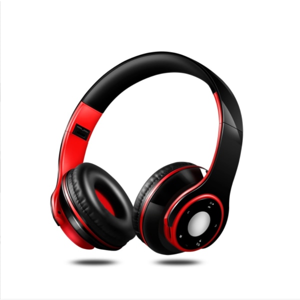 Taitettava bluetooth kuuloke (musta ja punainen)