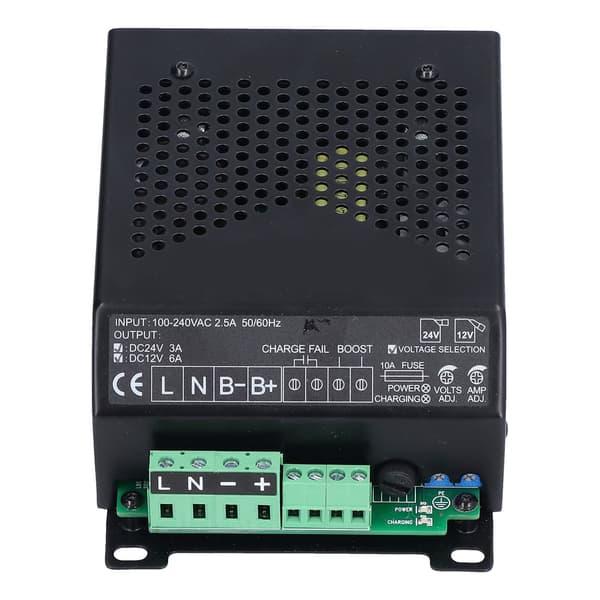 Automatisk intelligent batterilader for aggregat, 12V 24V AC100‑240V LBC2403‑1206B
