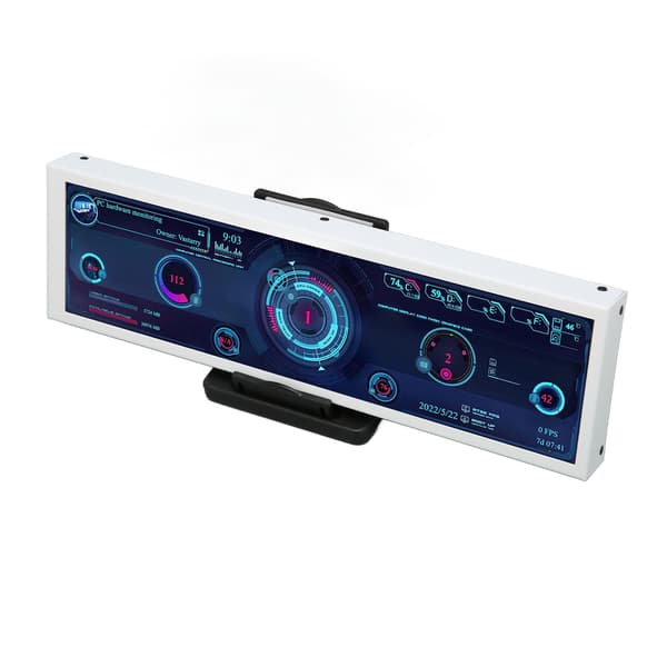 8,8 tommers IPS temperaturmonitor USB-strøm Automatisk avslåing Multifunksjonell PC CPU GPU RAM dataskjerm