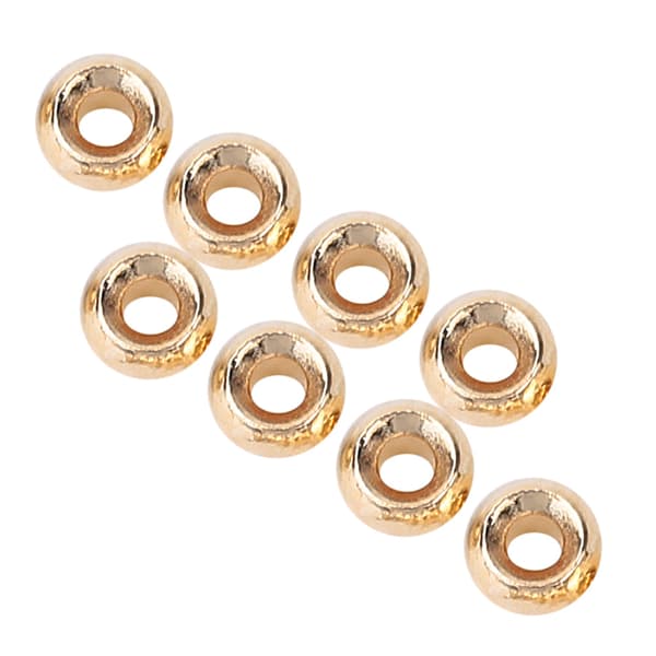 25 volframihelmiä, pyöreä nymfiperho, kulta, 4,6 mm