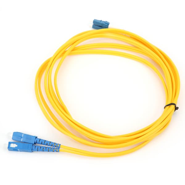 Optisk fiber patch kabel LC UPC til SC UPC 3.0mm PVC SMD