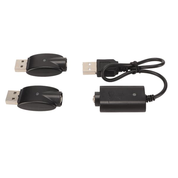 Smart USB-lader til USB-adapter med LED-indikator Intelligent overopladningsbeskyttelse Sort