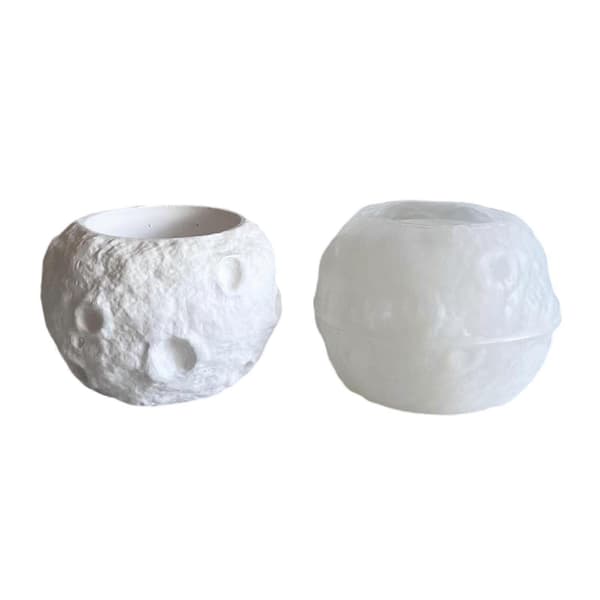 Flexibel robust silikonform modeaccessoar för att göra unika månfomade ljus och heminredning Moon Cup Mold
