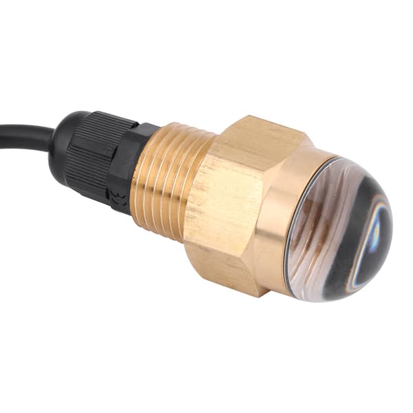 Marinbåd 12V Messing Blå LED Undervandslys Afløbsprop 1/2 NPT Yacht Tilbehør