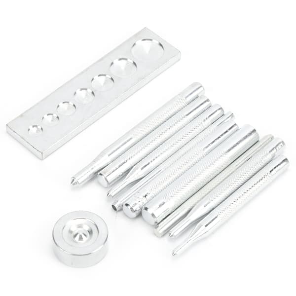 Tryckknappsverktyg Handpress Stansset DIY Läderhantverk