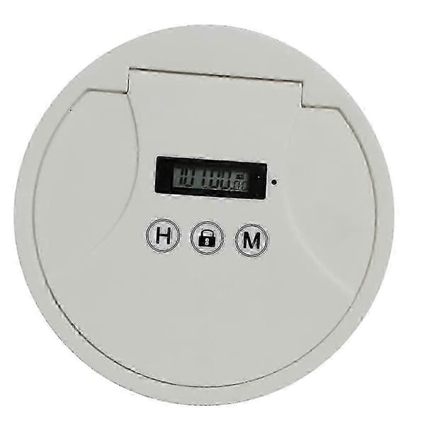 Elektronisk tidslåsboks Timerlåskontainer Multifunksjonell tidslåsboksbeholder for leker mobiltelefoner Ingen batteri, Ny 2026 White