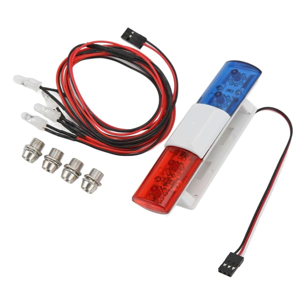 RC Bil LED-lampor Fjärrkontroll Crawler Simulering Flash Bar 4 Vitt Ljus Oblat