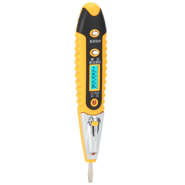 Multifunktionell Digital Display Hög Precision Elektrisk Penntestare 12250V AC DC Strömdetektering