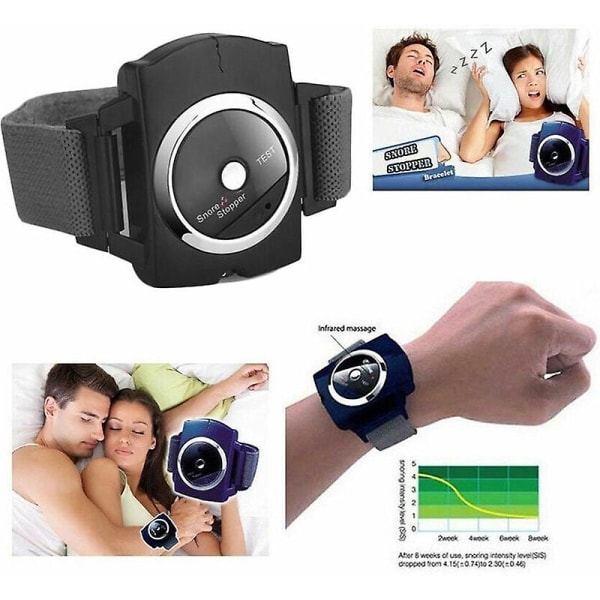 Anti- watch - För par - Den smarta lösningen mot snarkning - Anti-snarkning Armband - Sluta snarka