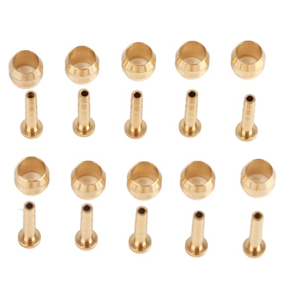 10 Set Hydraulisk Skivbromsslang Olive Connector Insert Ersättningsdel (BH59)