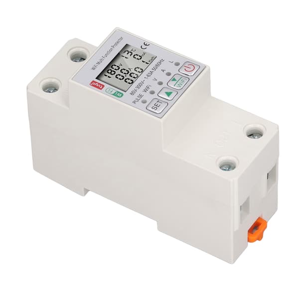 Tuya WiFi Smart Strømmåler Bryter Energi Strømbryter Multifunksjon Beskyttelse AC85 300V 63A