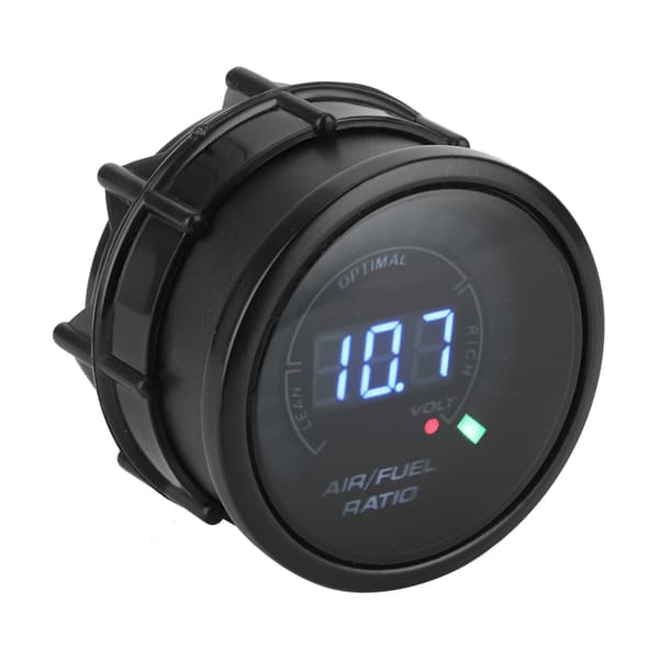 2-i-1 12V Luft/Bränsleförhållande Mätare Voltmeter LED Digital Display Hög Noggrannhet Universal för Bil