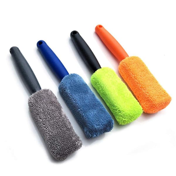Mikrofiber Fälgborste Bärbara Biltvätt Rengöringstillbehör