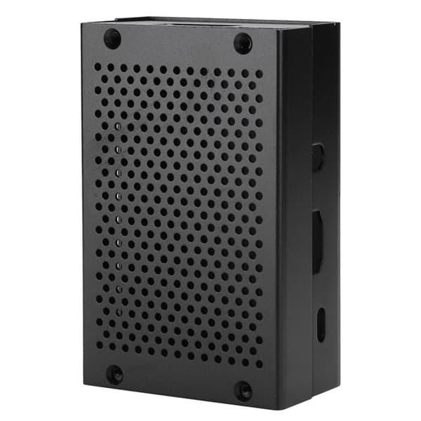 Raspberry Pi Svart Aluminiumlegering Mesh Vent Case Hovedkortdeksel